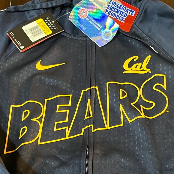 2015 WOMENS NIKE THERMA-FIT CAL CALIFORNIA BERKELEY BEARS KO ZIP HOODIE SZ SMALL - Picture 6 of 11